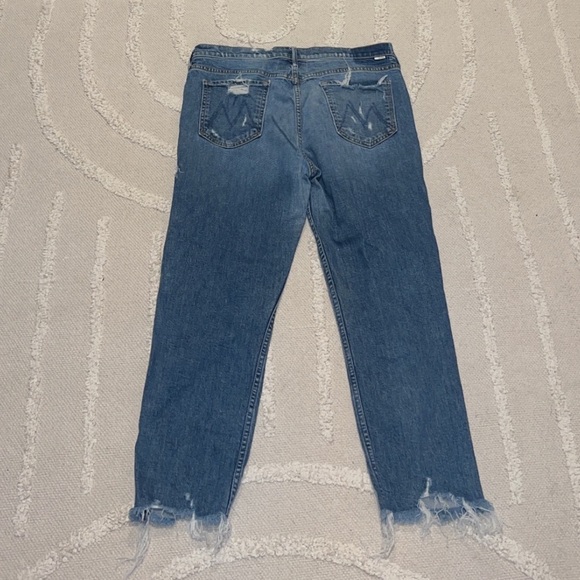 Mother Superior The Sinner Distressed Straight Crop Ankle Leg Jeans - Picture 12 of 16